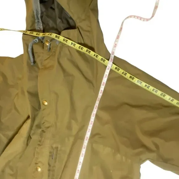 Vintage Holubar Gore tex hooded rain jacket cargo pockets work stains Large - Picture 12 of 12